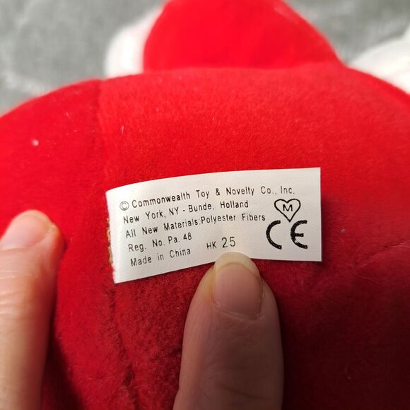 COMMONWEALTH CHRISTMAS GIRL POLAR BEAR PLUSH 12" STUFFED ANIMAL LOVEY SLIPPERS - Picture 7 of 8